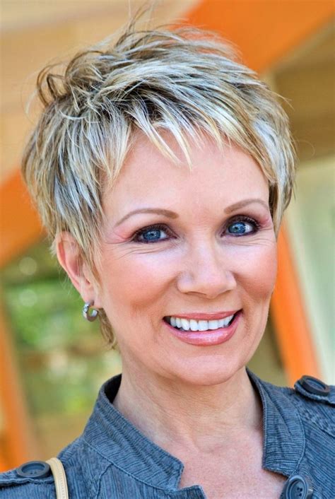 short hair style for older women